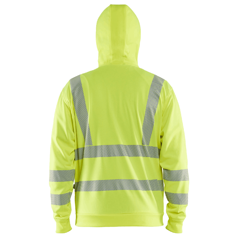Huvtröja Varsel Full-zip Varselgul XXXL