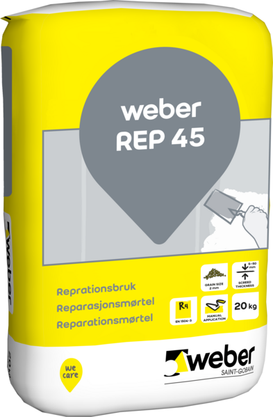Reparationsbruk rep 45 20kg Weber