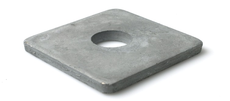 Bricka 4-kant fzv 21x65x6,5mm 25p ANS