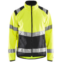 Varseljacka Softshell Varselgul/Svart XXL