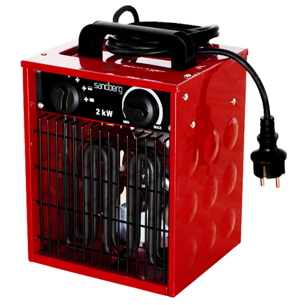 Värmefläkt 2 kW IP24 0/fläkt/1000/2000W