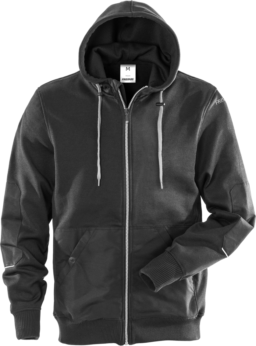 SWEATSHIRTJACKA 7783 LYS SVART STL M