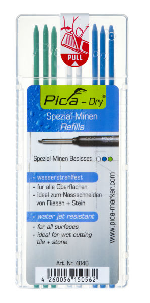 STIFT PICA DRY SORT 8ST