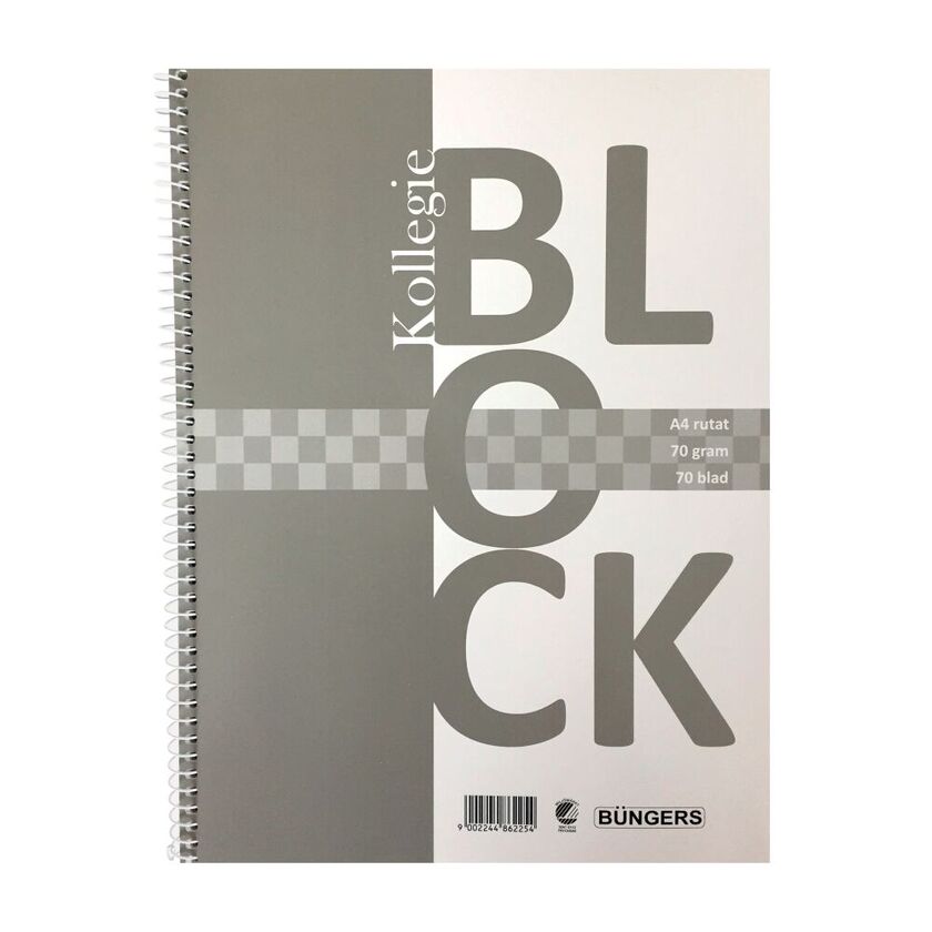 KOLLEGIEBLOCK A4 RUTAT 70g 70BL