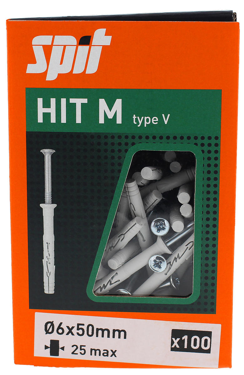Spikplugg fzb 6x50mm 100p Spit