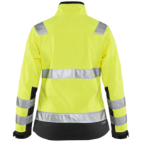 Varseljacka Softshell Dam Varselgul/Svart XL