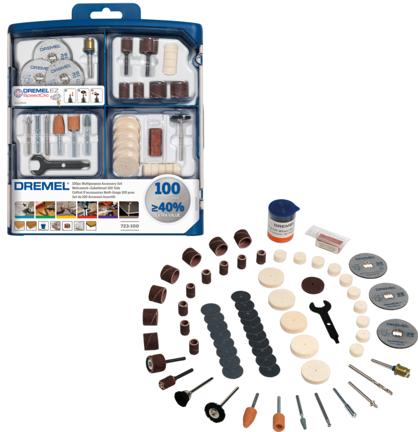 TILLBEHÖRSSET 723 MULTIFUNKTIO N 100 DEL