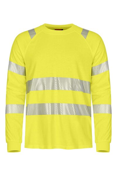 Flamskyddad T-shirt, lång ärm HV Gul XS