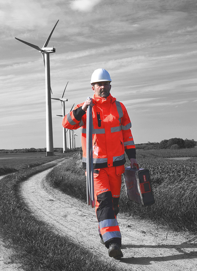 FOX Arbetsbyxa XS Hi-Viz orang Hi-Viz Orange/Svart XS