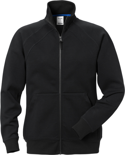 SWEATSHIRTJACKA 1758 DF DAM SVART STL S