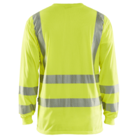 UV-skyddad långärmad varsel-T-shirt Varselgul M