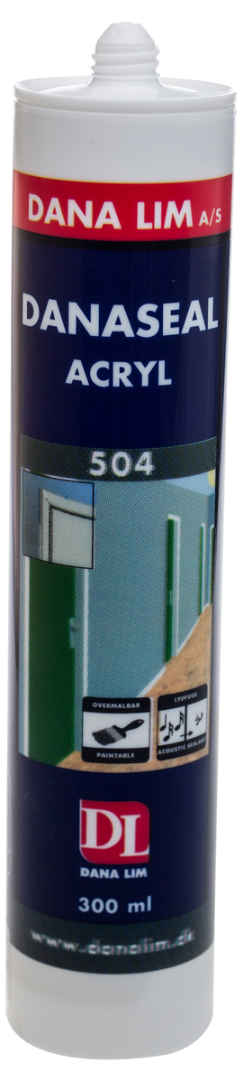 Akrylfogmassa 504 vit 300ml Danaseal