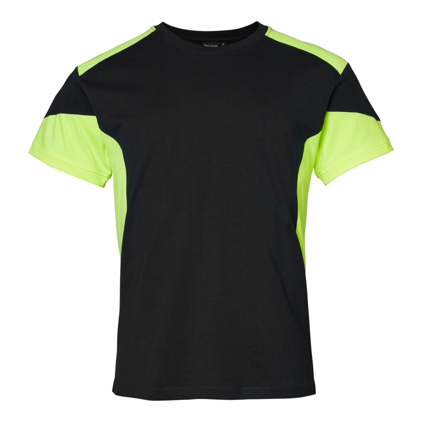 T-shirt 210 svart/gul XXL