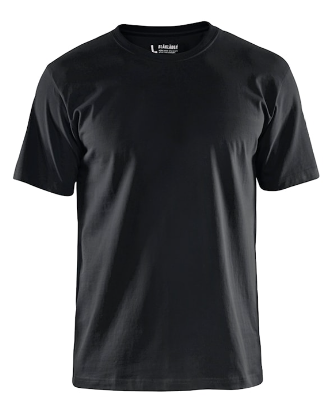T-shirt Svart 6XL 100% cotton single jersey, 180
