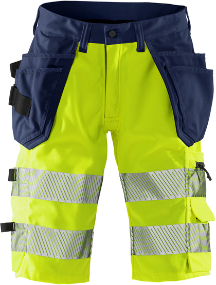 SHORTS VARSEL KL 2 2509 PLU VARSELGUL/MARINBLÅ STL C52