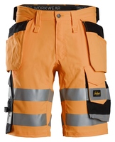 SHORTS STRETCH KL1 HF Varselor ange/Svart Stl 44