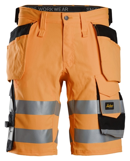 SHORTS STRETCH KL1 HF Varselor ange/Svart Stl 44