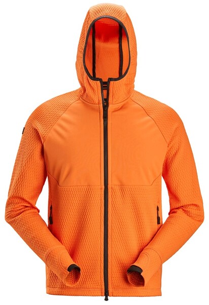 HOODIE HELZIP FW ORANGE M